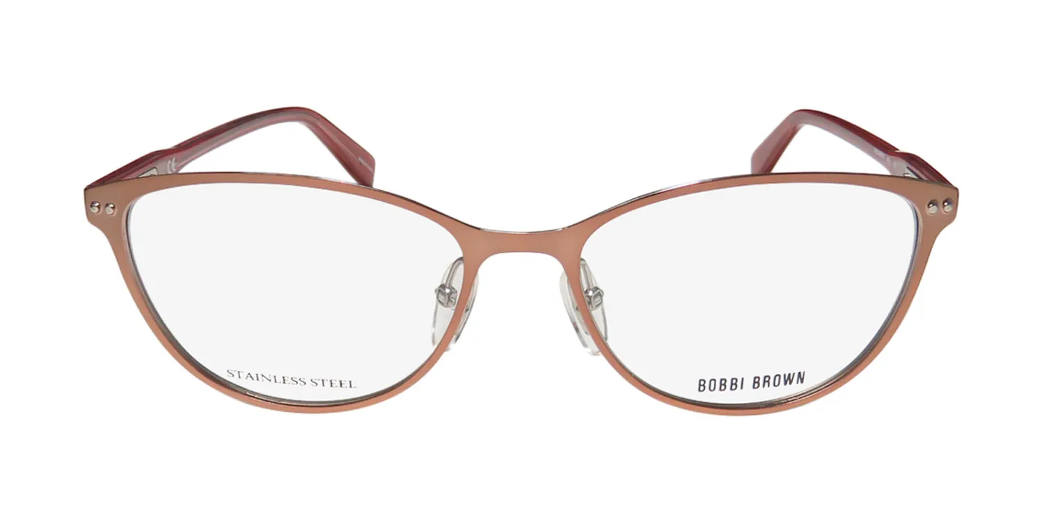 Bobbi Brown The Meryl 8kj Eyeglasses Coral Matter Red 53mm 3