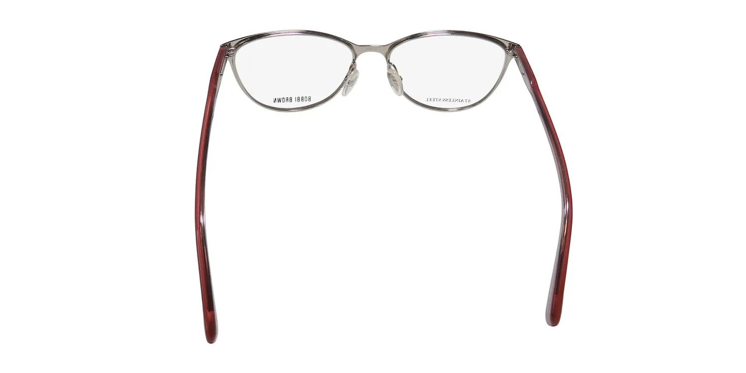 Bobbi Brown The Meryl 8kj Eyeglasses Coral Matter Red 53mm 5