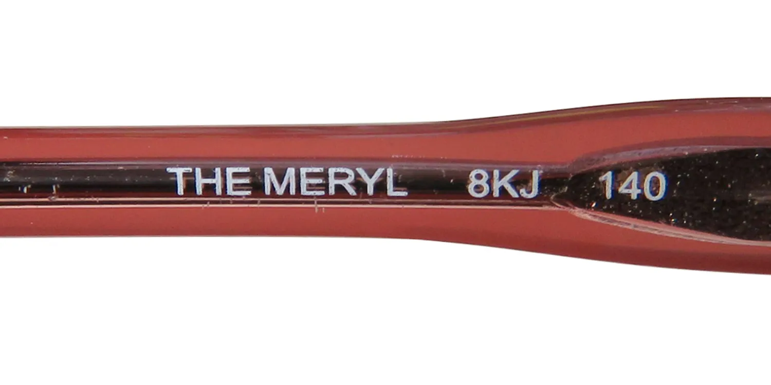 Bobbi Brown The Meryl 8kj Eyeglasses Coral Matter Red 53mm 8