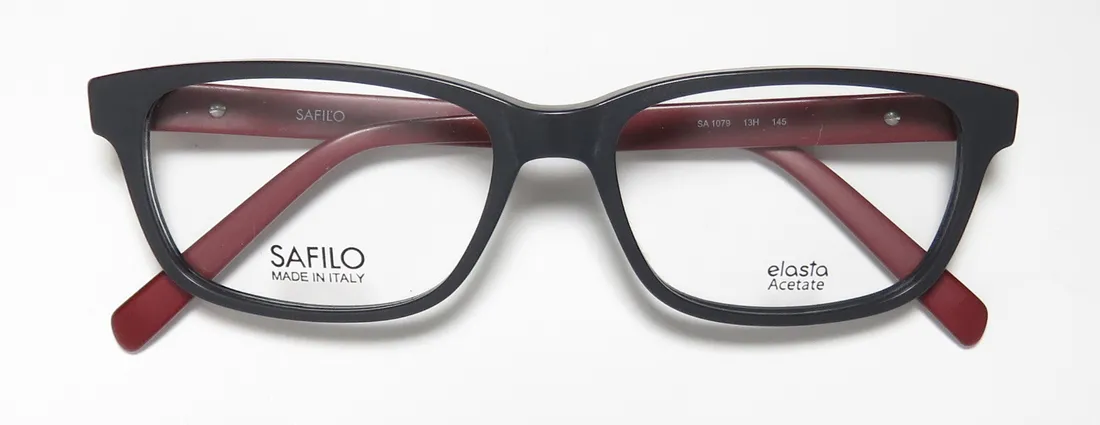 Safilo 1079 13h Eyeglasses Grey Burgundy 52mm Women 2