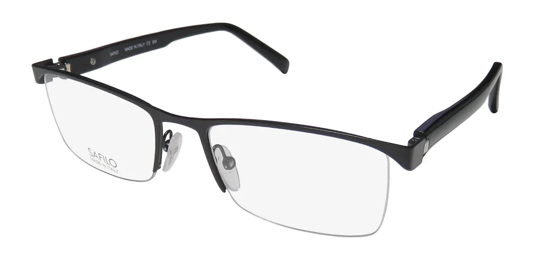 Safilo 1081 pdc Eyeglasses Semi Matte Black 54mm Men
