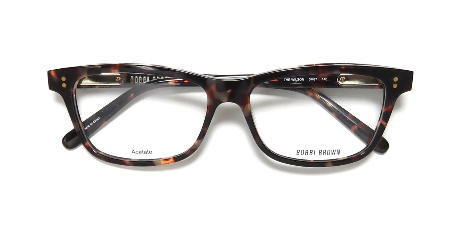 Bobbi Brown The Wilson 0m67 Eyeglasses Havana Olive 51mm 2