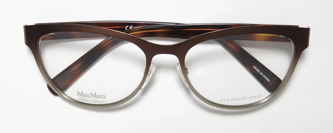 Max Mara 1241 0fqk Eyeglasses Brown 54mm 2