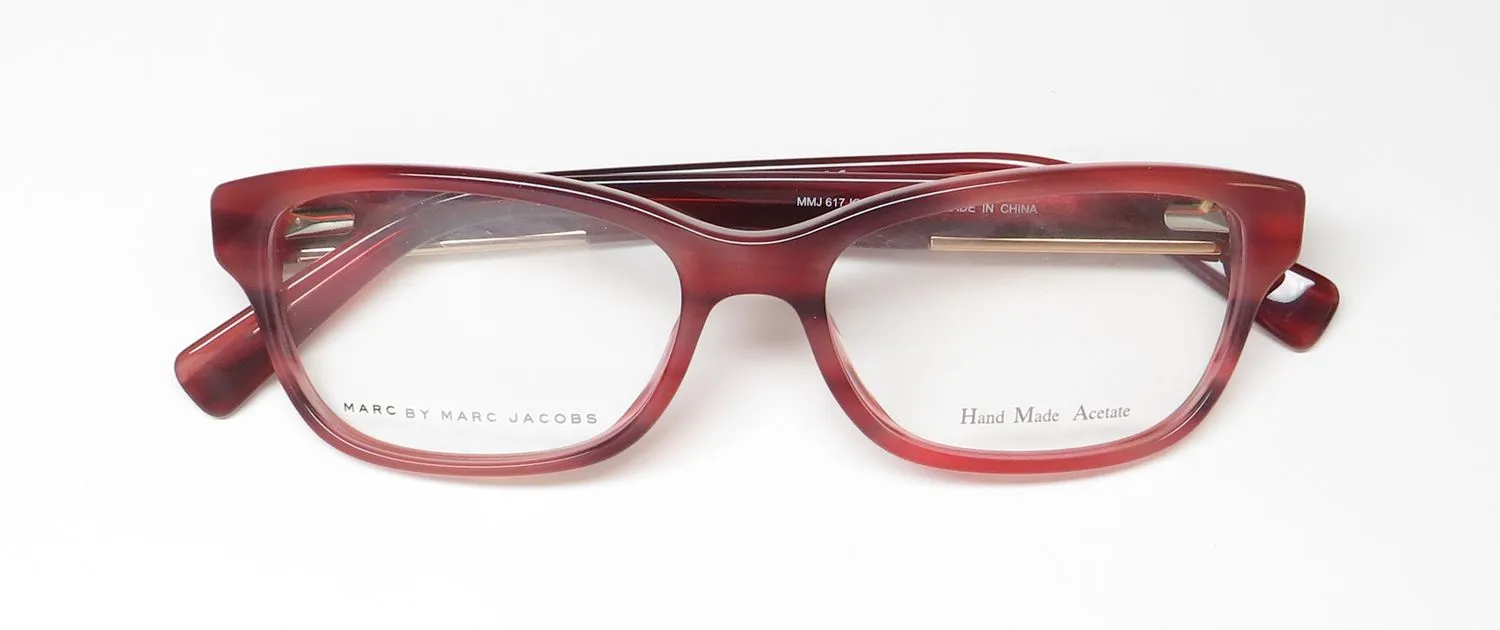Marc Jacobs 617 kvn Eyeglasses Striped Burgundy 52mm 2