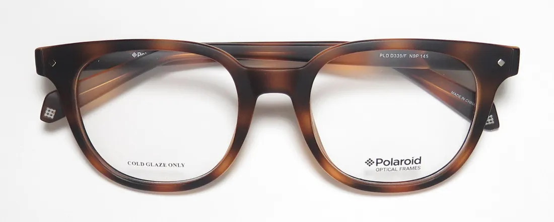 Polaroid D339 0n9p Eyeglasses Brown 50mm Unisex 2