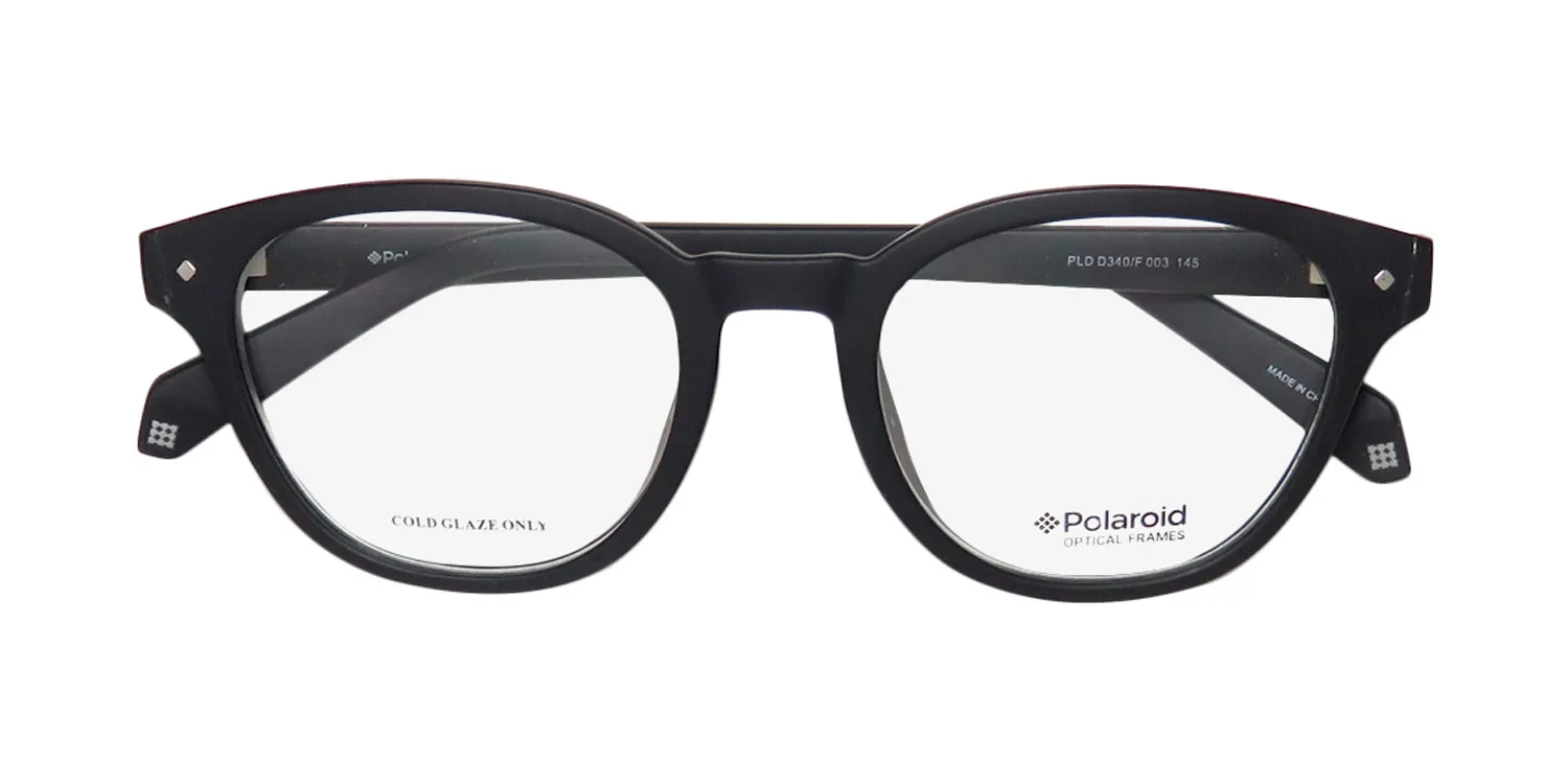 Polaroid D340 003 Eyeglasses Matte Black 50mm 2