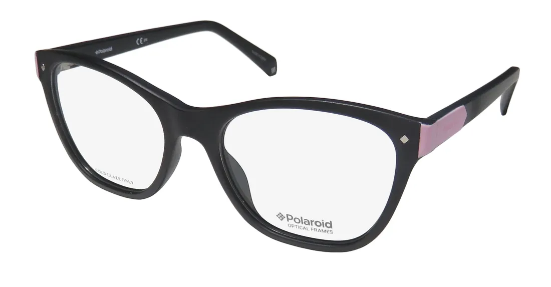 Polaroid D329 0003 Eyeglasses Black 52mm