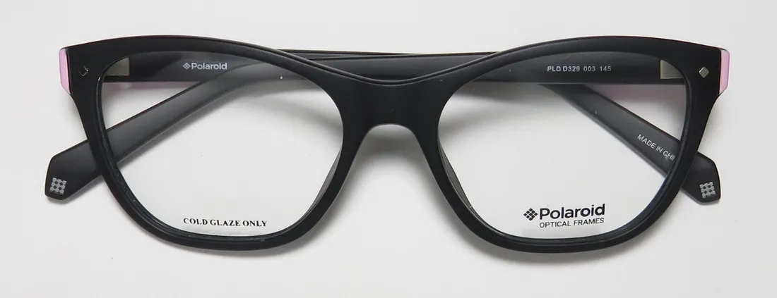 Polaroid D329 0003 Eyeglasses Black 52mm 2