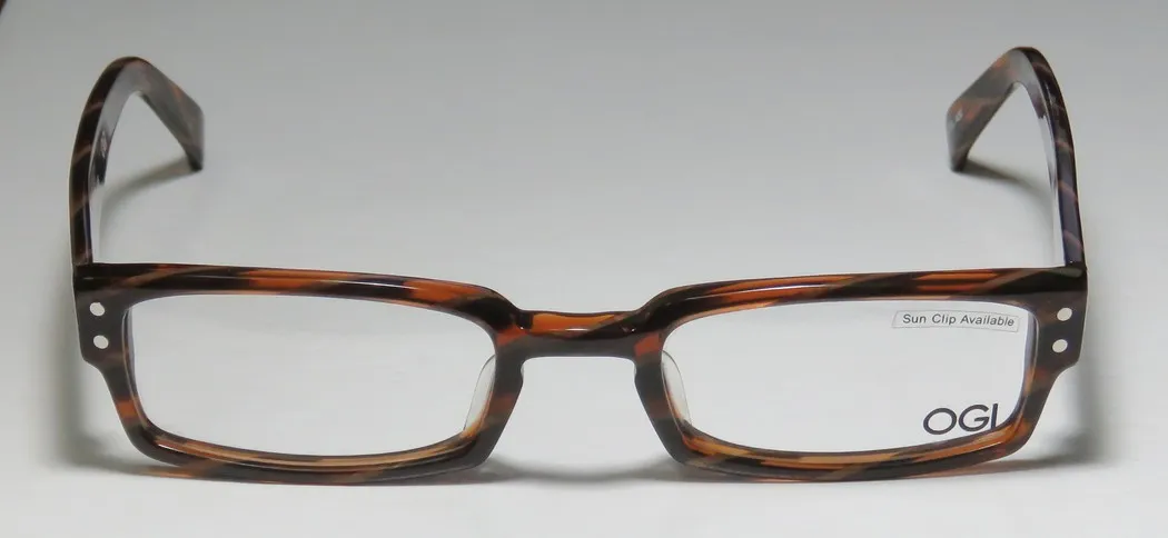 OGI 9063 426 Eyeglasses Transparent Brown Pattern 50mm Unisex 3