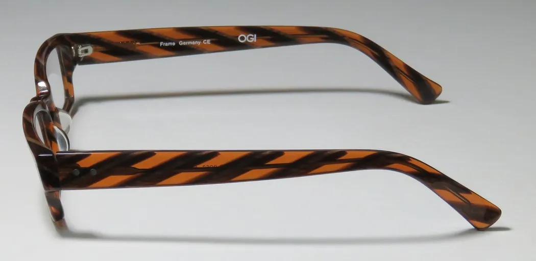 OGI 9063 426 Eyeglasses Transparent Brown Pattern 50mm Unisex 4