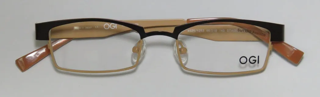 OGI 4025 1253 Eyeglasses Chocolate 48mm Unisex 2