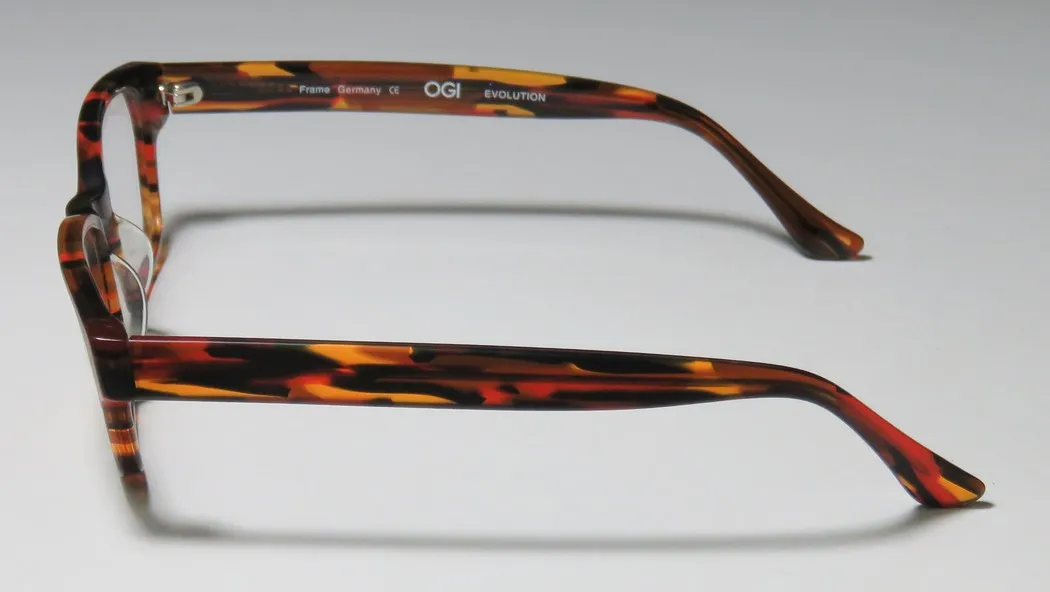 OGI 3061 388 Eyeglasses Orange Camouflage 52mm Unisex 4