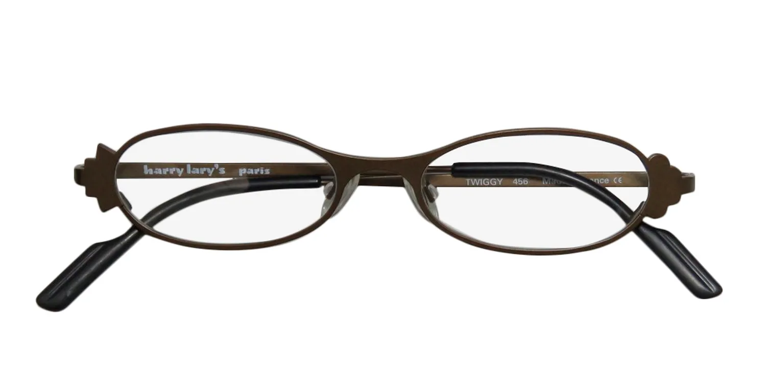 Harry Lary Twiggy 456 Eyeglasses Khaki 46mm 2