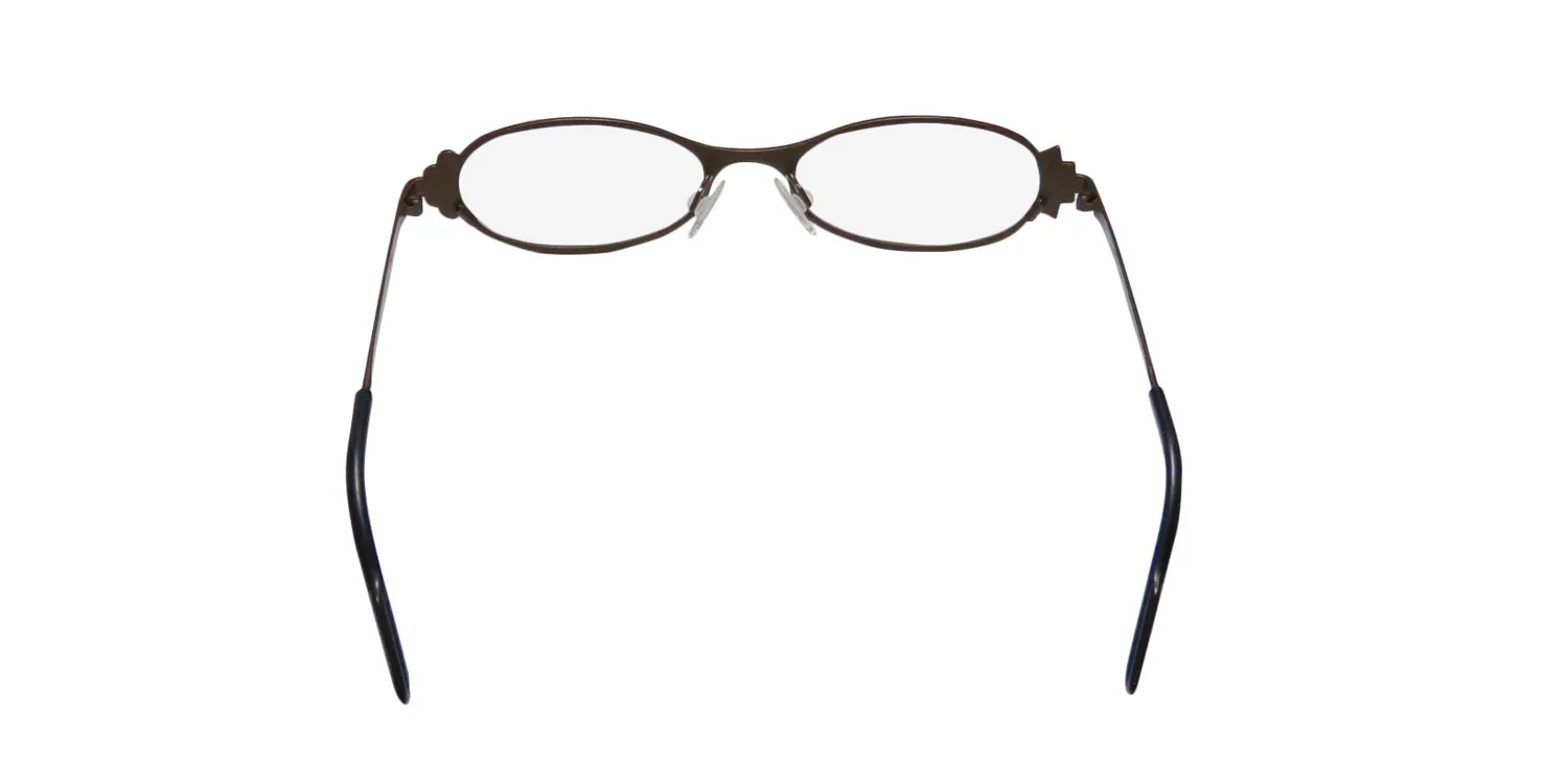 Harry Lary Twiggy 456 Eyeglasses Khaki 46mm 5