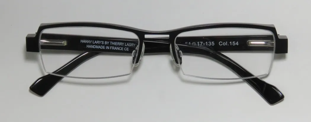 Harry Lary Trophy 154 Eyeglasses Black 51mm Unisex 2