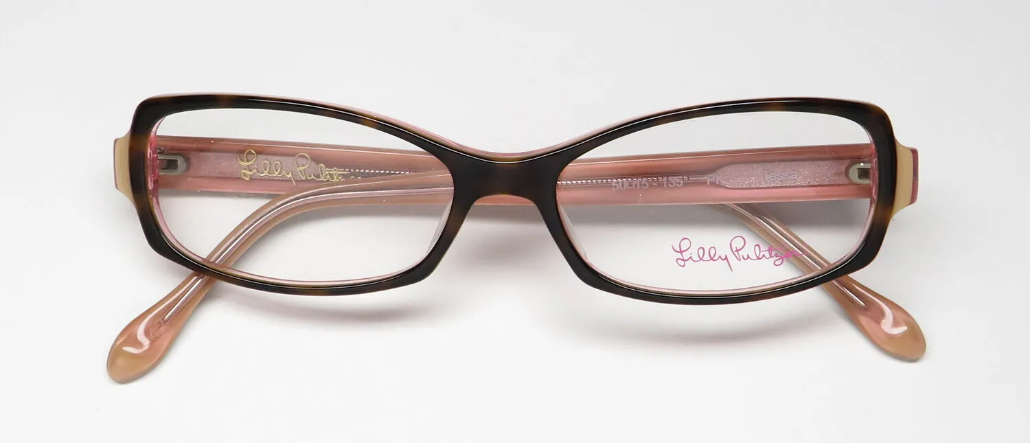 Lilly Pulitzer Tessa pk Eyeglasses Tortoise Pink 50mm 2