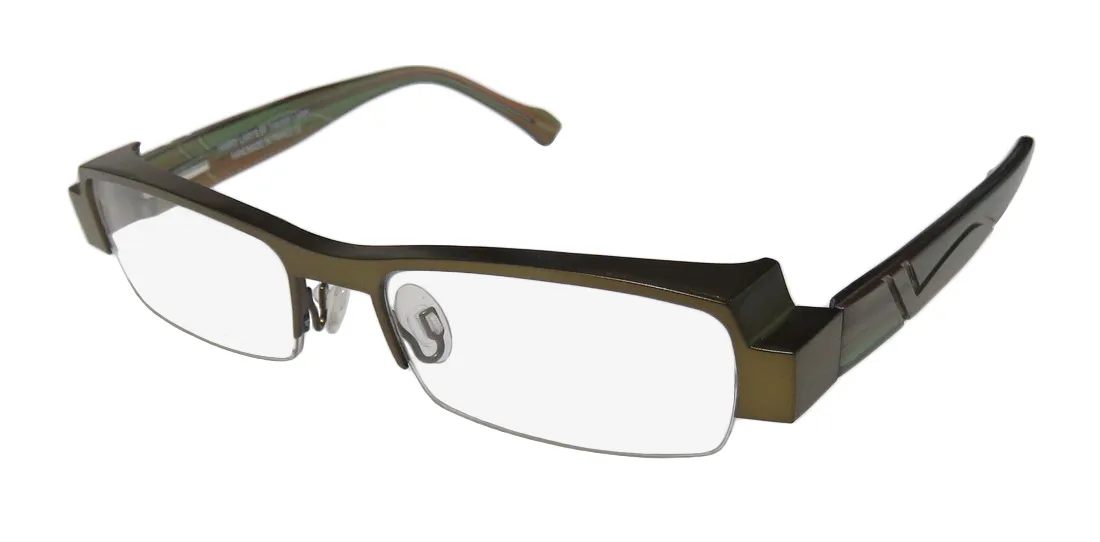 Harry Lary Galaxy 456 Eyeglasses Olive 51mm Unisex