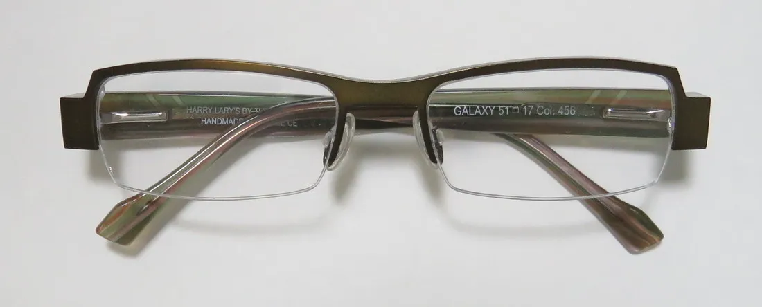 Harry Lary Galaxy 456 Eyeglasses Olive 51mm Unisex 2