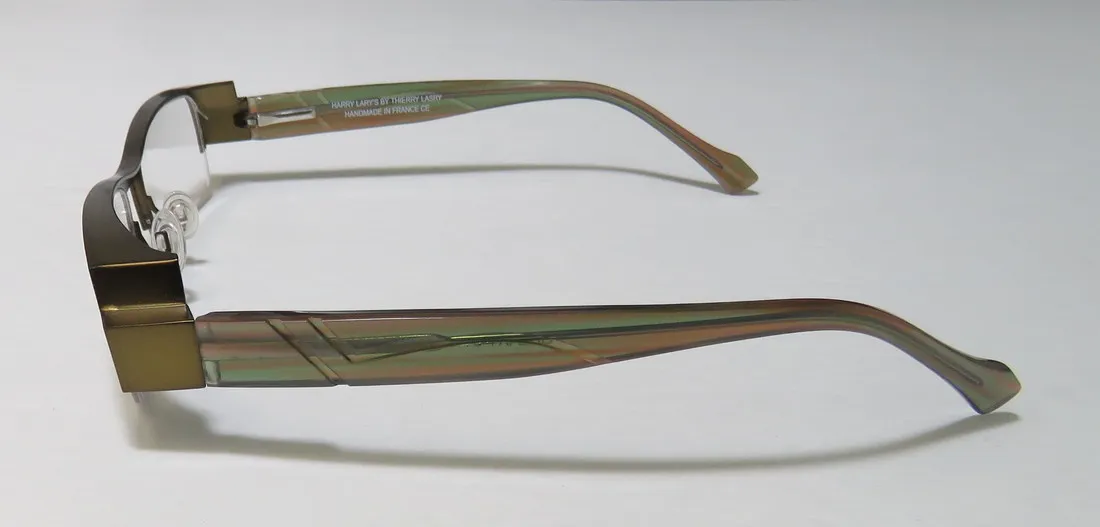 Harry Lary Galaxy 456 Eyeglasses Olive 51mm Unisex 4
