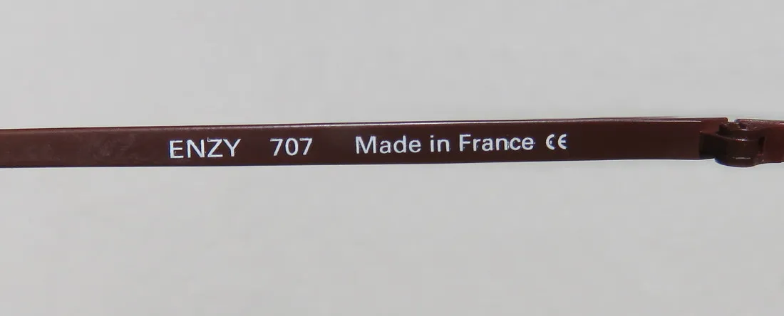 Harry Lary Enzy 707 Eyeglasses Brown 44mm Unisex 8