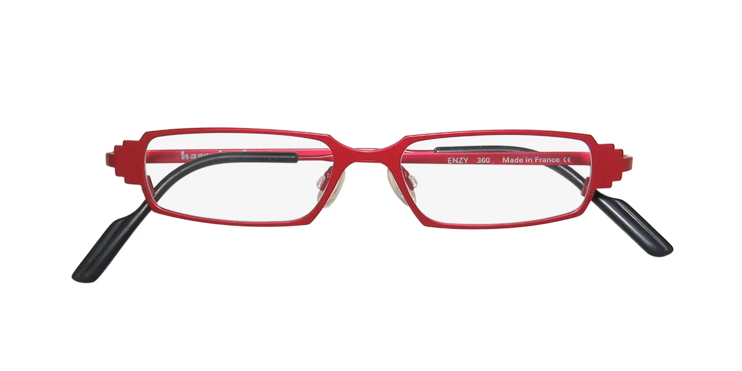 Harry Lary Enzy 360 Eyeglasses Red 44mm Unisex 2