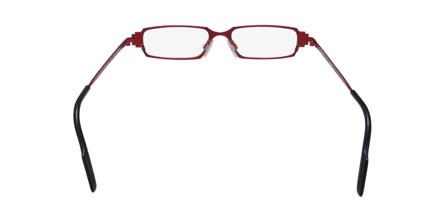 Harry Lary Enzy 360 Eyeglasses Red 44mm Unisex 5