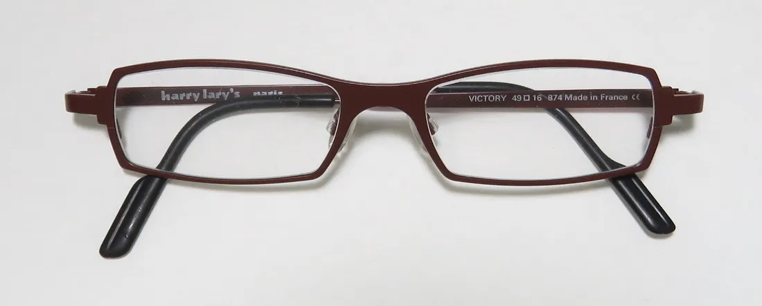 Harry Lary Victory 874 Eyeglasses Burgundy 49mm Unisex 2