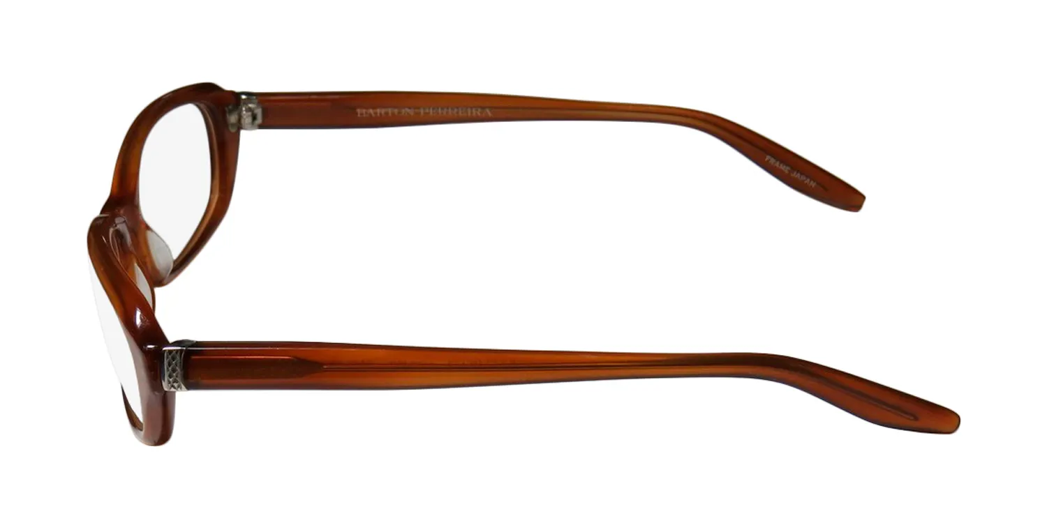 Barton Perreira Jaclyn amb/sil Eyeglasses Amber 52mm 4