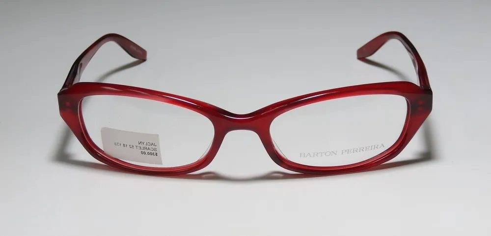 Barton Perreira Jaclyn sca/sil Eyeglasses Scarlet Red 52mm 3