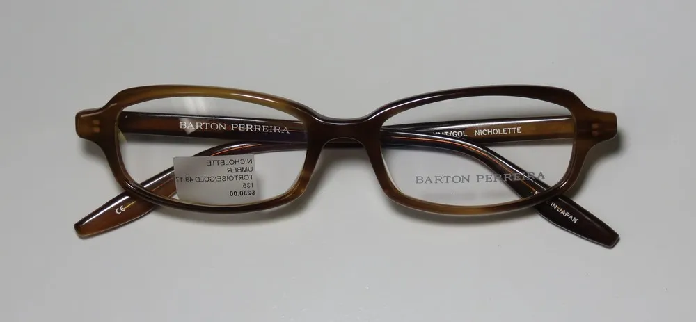 Barton Perreira Nicholette umt/gol Eyeglasses Amber Brown 49mm 2