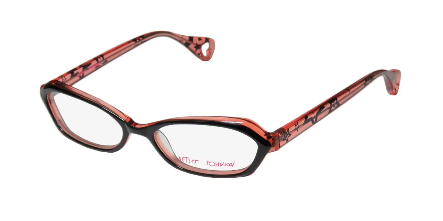 Betsey Johnson Galaxy Glam raven Eyeglasses Black 53mm
