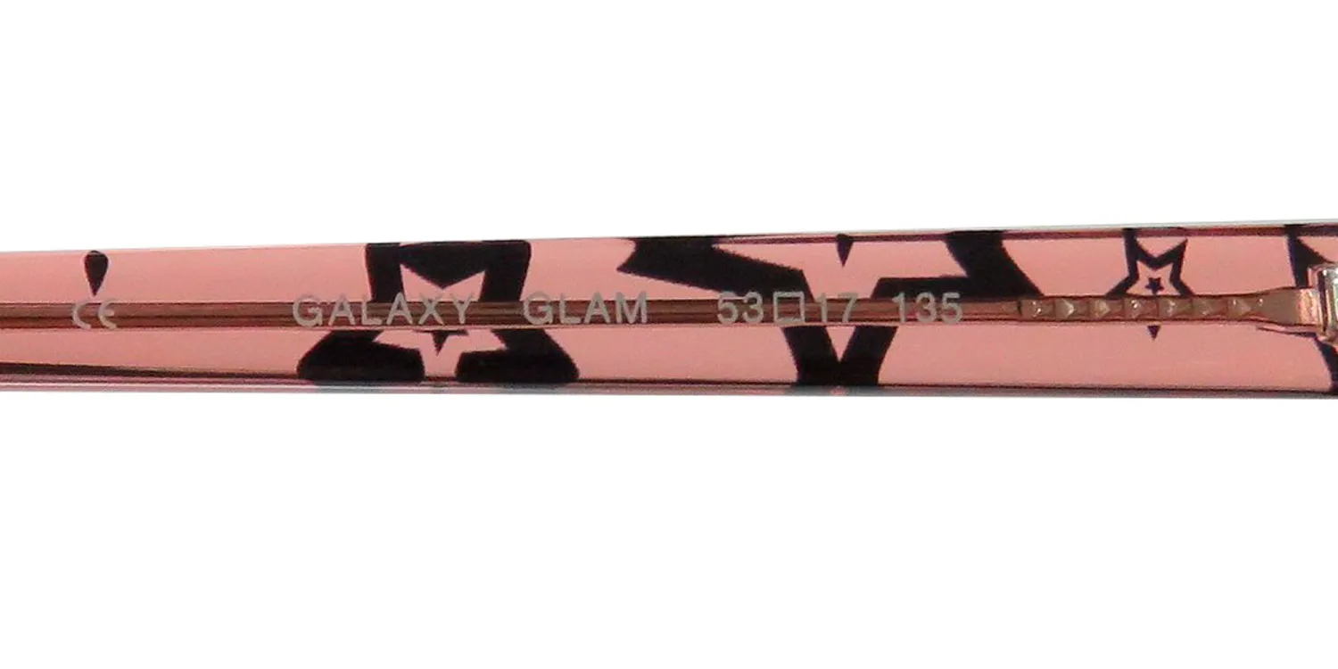 Betsey Johnson Galaxy Glam raven Eyeglasses Black 53mm 8