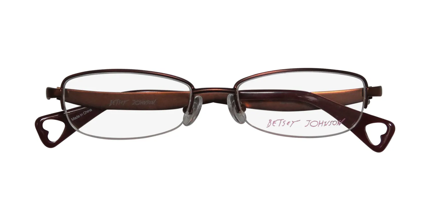 Betsey Johnson Boho Boa bronze Eyeglasses Bronze 50mm Unisex 2