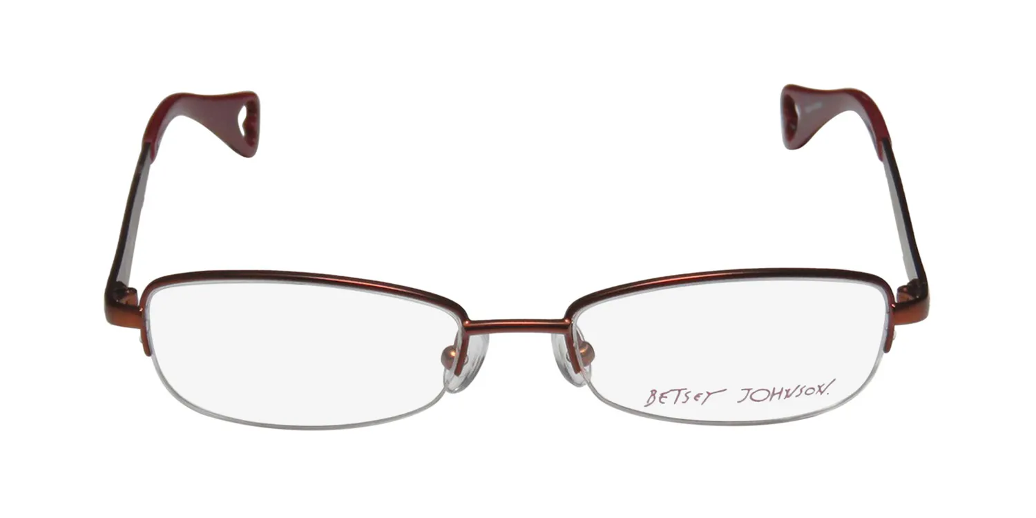 Betsey Johnson Boho Boa bronze Eyeglasses Bronze 50mm Unisex 3