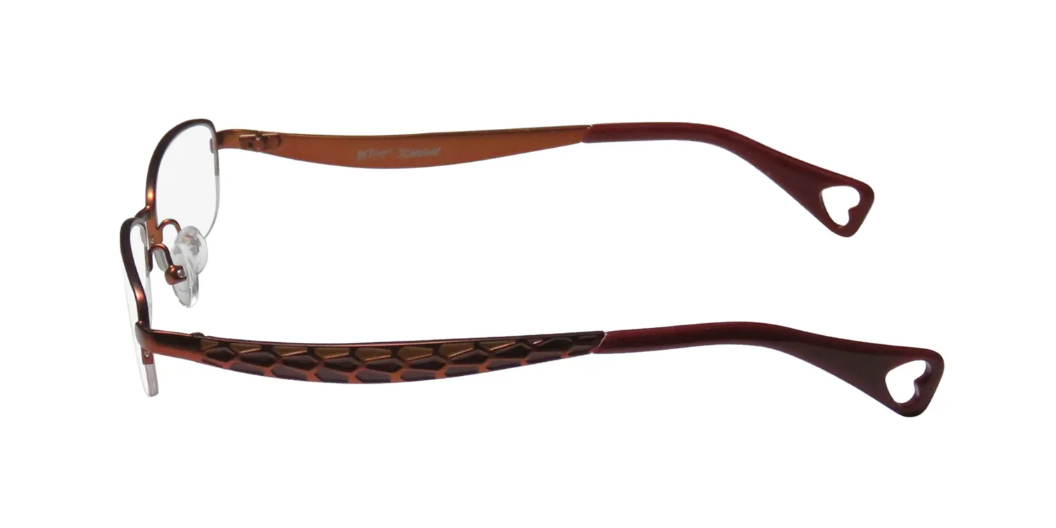 Betsey Johnson Boho Boa bronze Eyeglasses Bronze 50mm Unisex 4