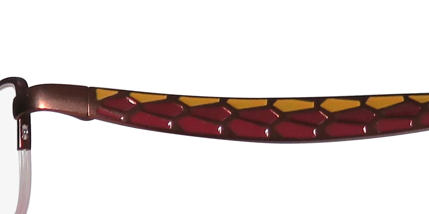 Betsey Johnson Boho Boa bronze Eyeglasses Bronze 50mm Unisex 6