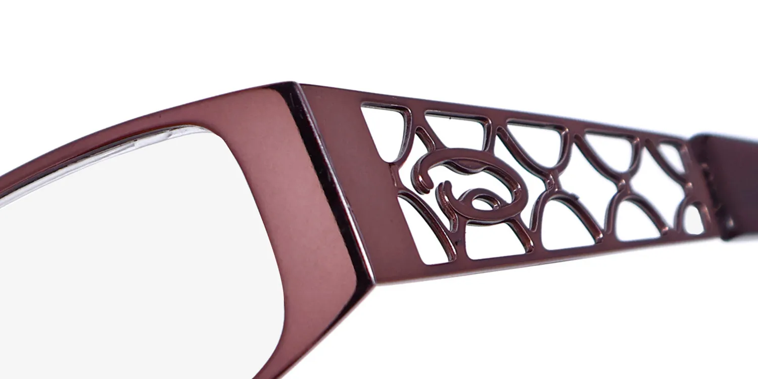 Oscar de la Renta Osl 711 200 Eyeglasses Shiny Dark Brown 51mm 6