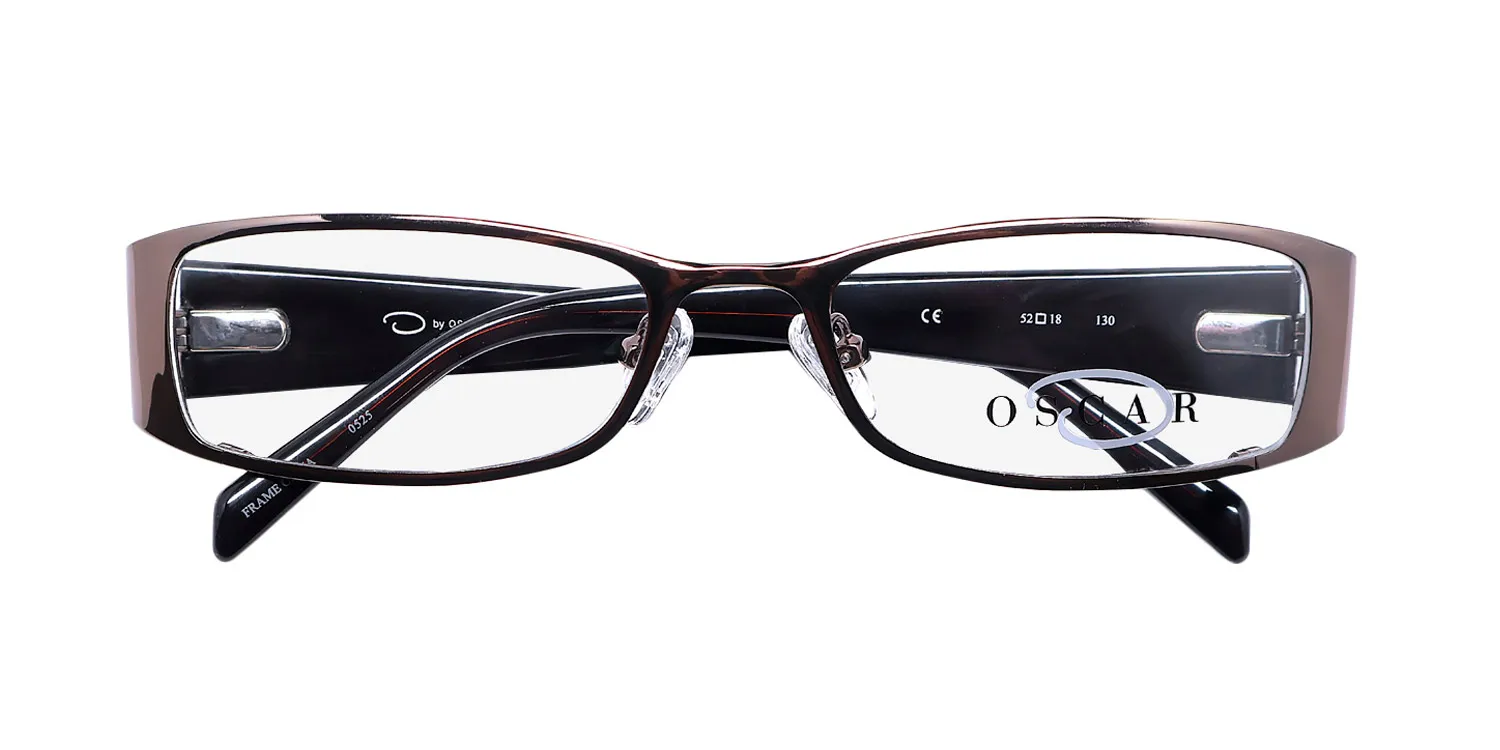 Oscar de la Renta Osl 342 249 Eyeglasses Shiny Cafe 52mm 2