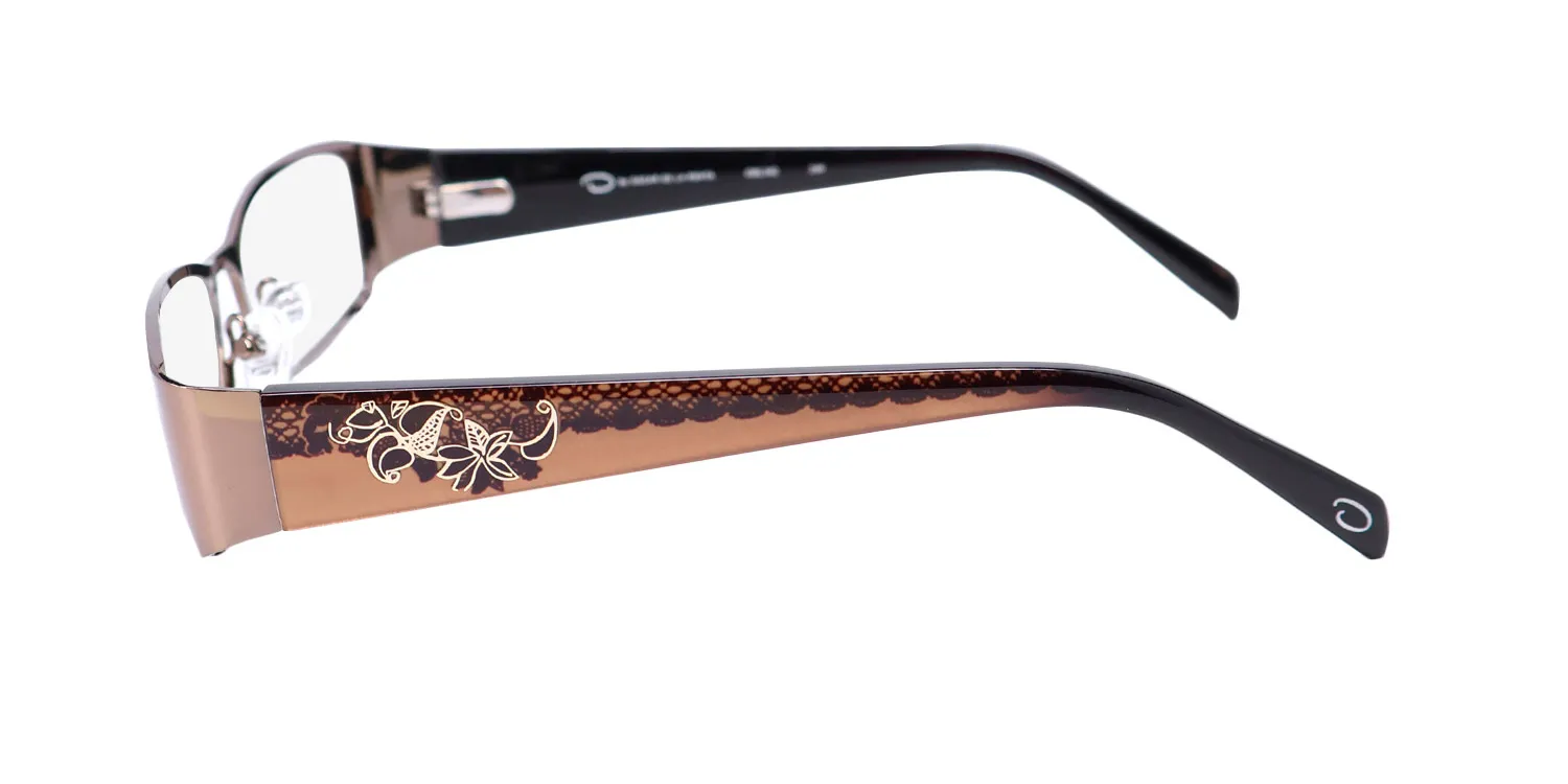 Oscar de la Renta Osl 342 249 Eyeglasses Shiny Cafe 52mm 4