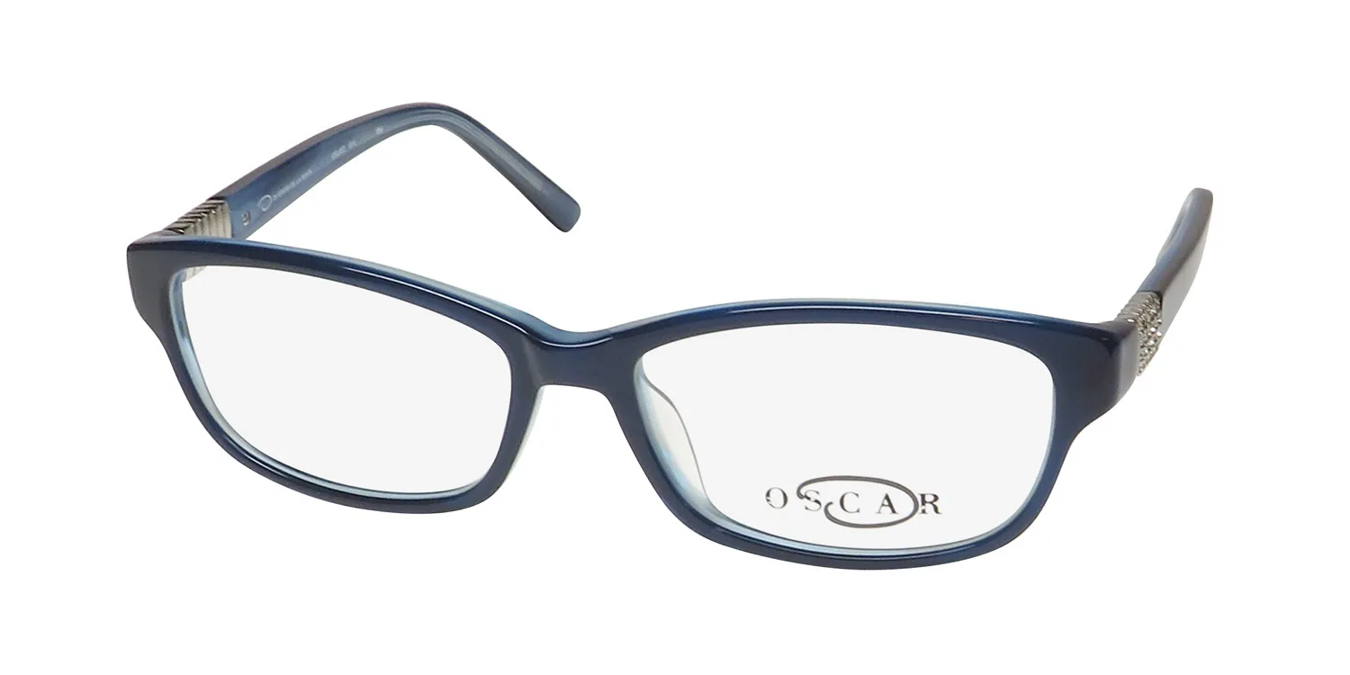 Oscar de la Renta Osl 452 414 Eyeglasses Navy Pearl 54mm