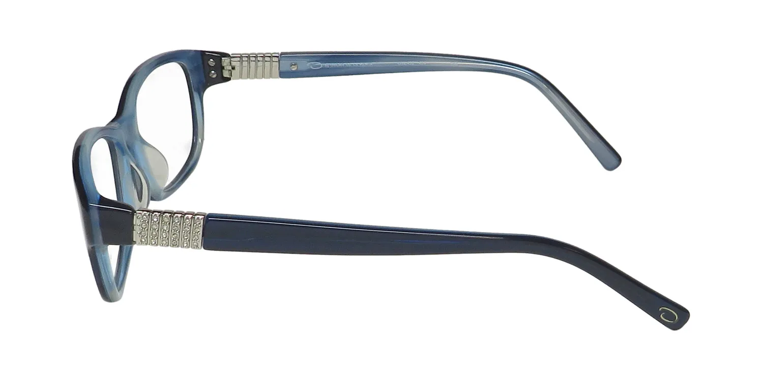 Oscar de la Renta Osl 452 414 Eyeglasses Navy Pearl 54mm 4