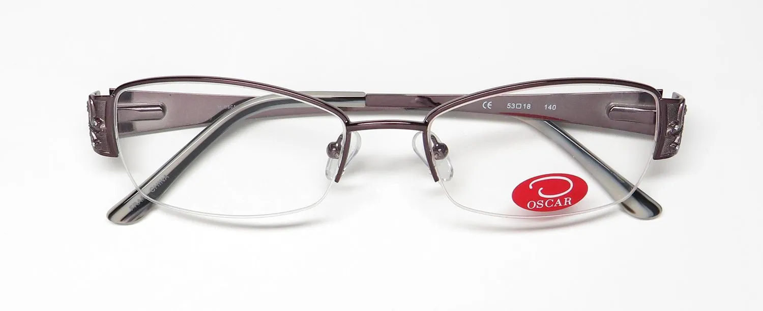 Oscar de la Renta Osl 501 234 Eyeglasses Shiny Dark Brown 53mm 2