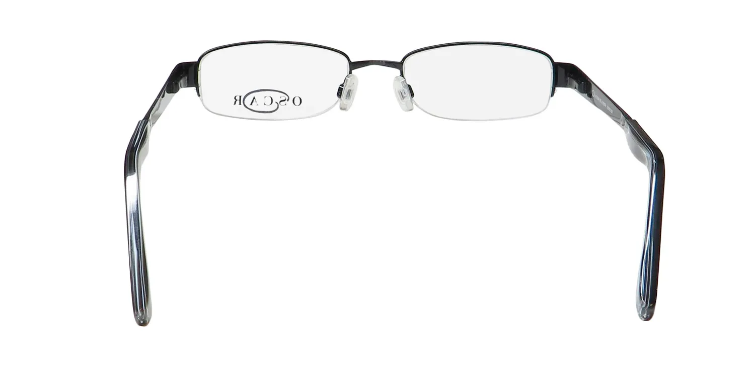 Oscar de la Renta Osm 802 001 Eyeglasses Shiny Black 50mm 5