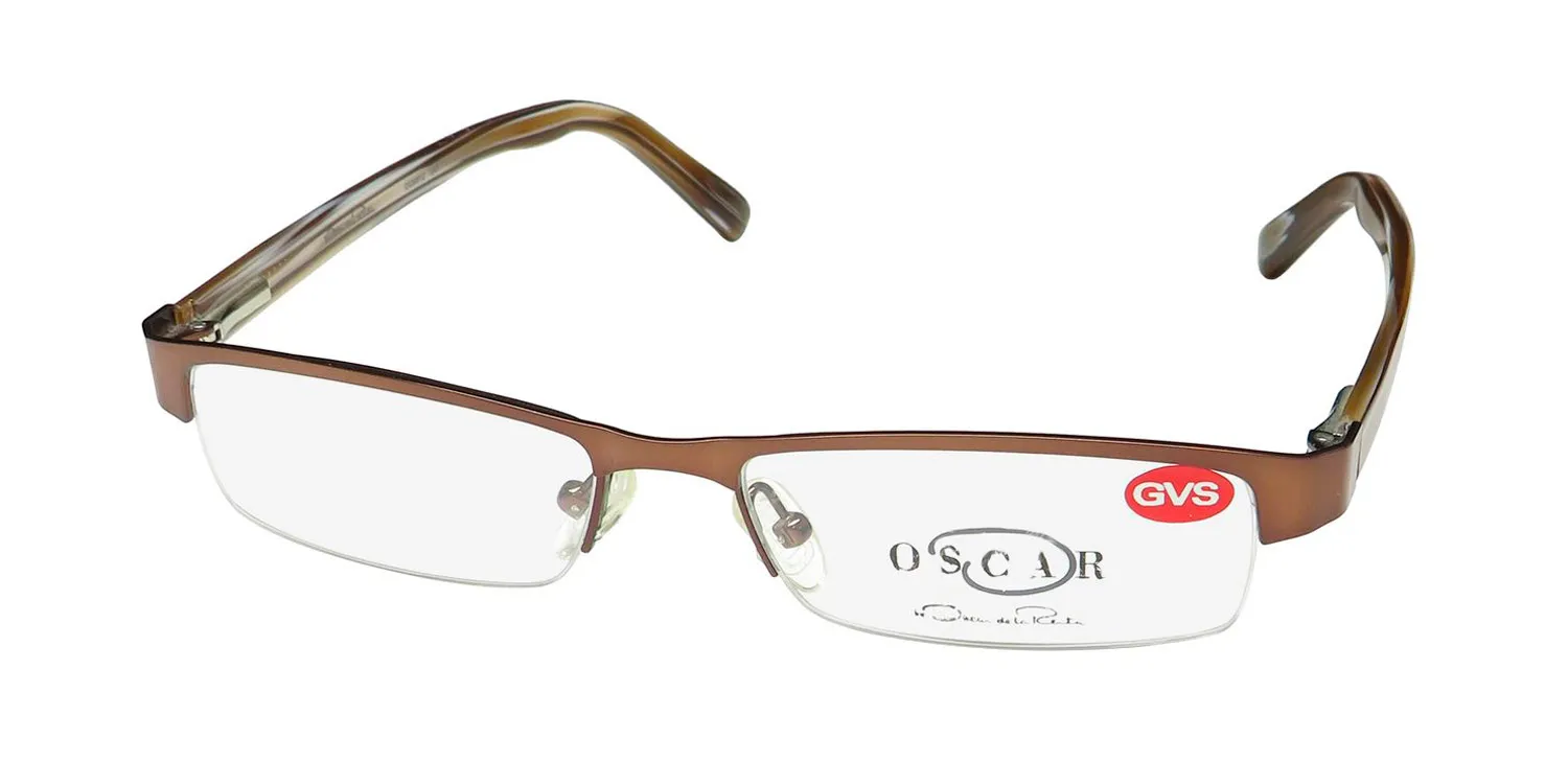 Oscar de la Renta Osm 812 041 Eyeglasses Shiny Brown 54mm