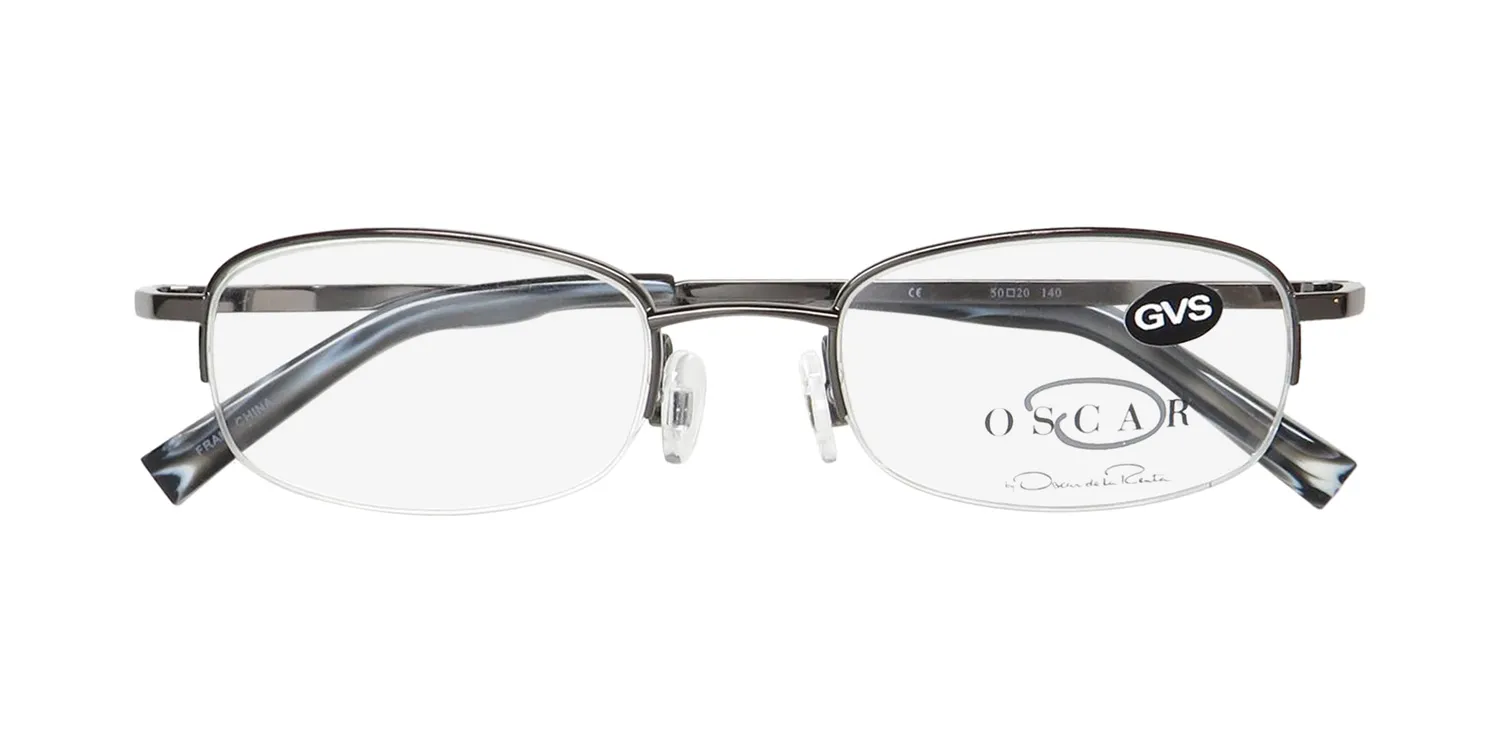 Oscar de la Renta Osm 806 010 Eyeglasses Shiny Gunmetal 50mm 2