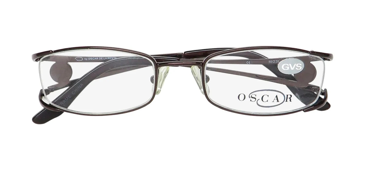 Oscar de la Renta Osl 708 229 Eyeglasses Shiny Brown 50mm 2