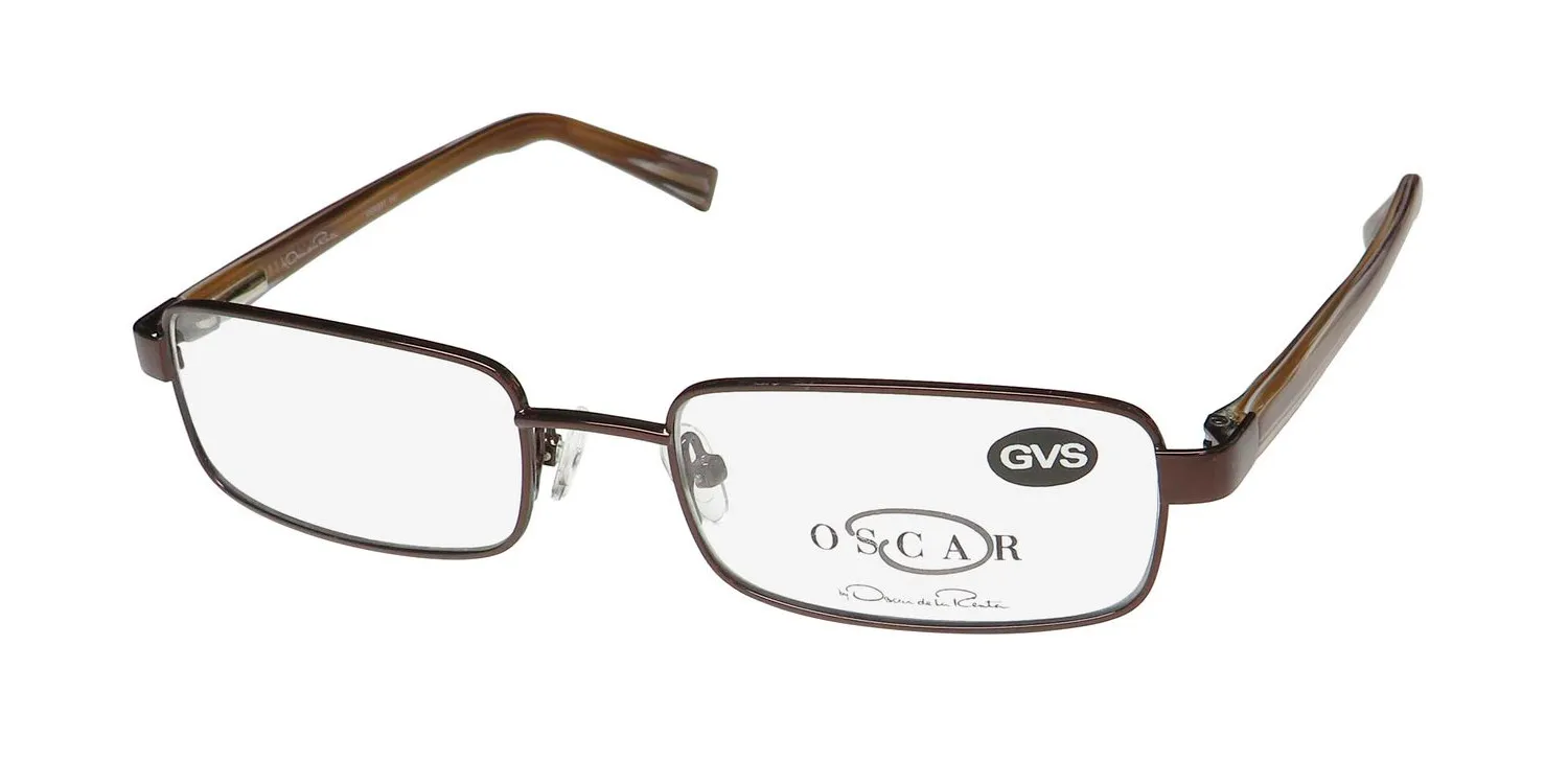 Oscar de la Renta Osm807 041 Eyeglasses Shiny Brown 53mm