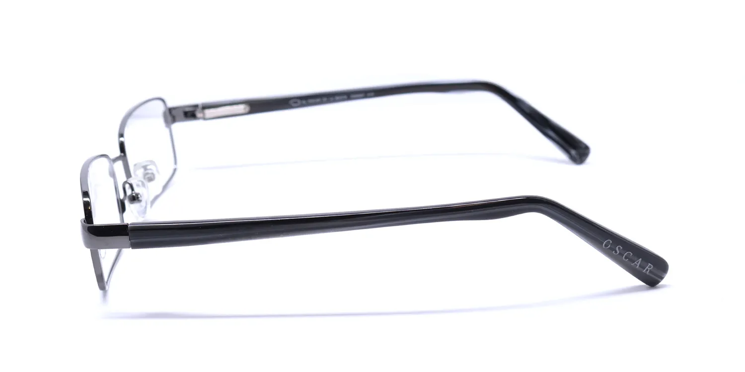 Oscar de la Renta Osm 807 010 Eyeglasses Shiny Gunmetal 53mm 4