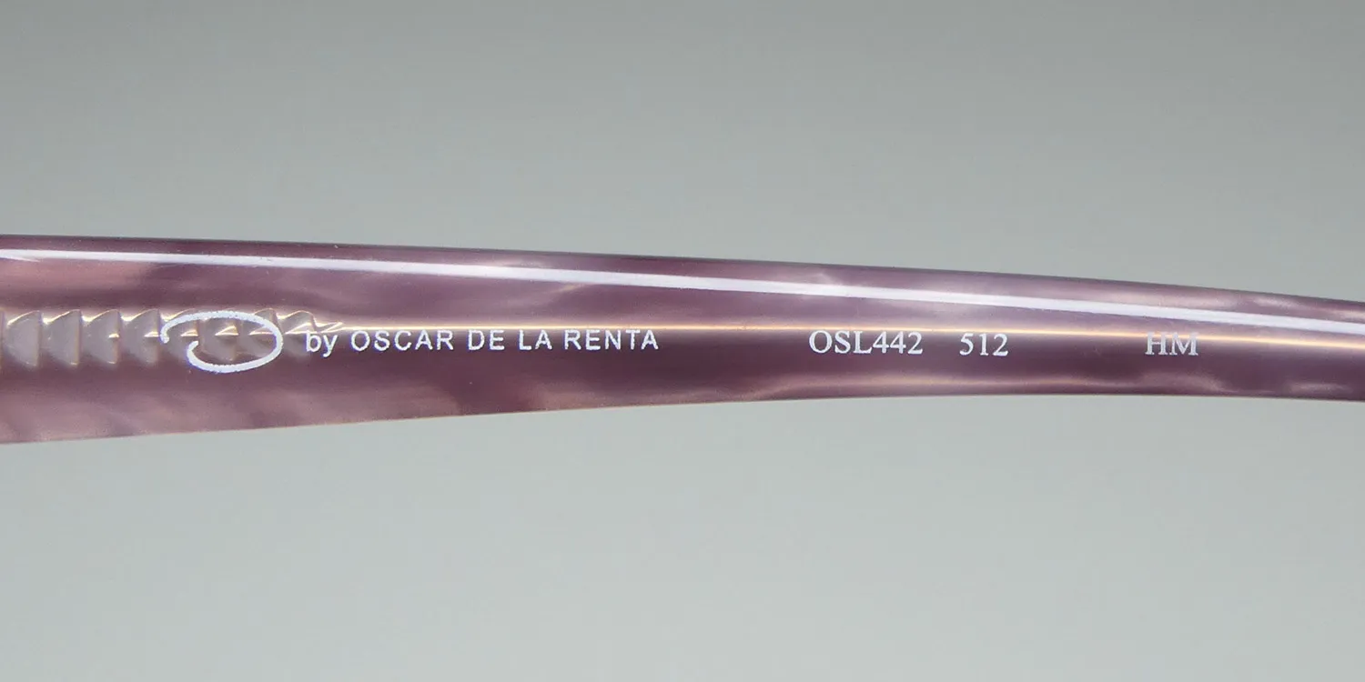 Oscar de la Renta Osl 442 512 Eyeglasses Xtal Berry 51mm 7