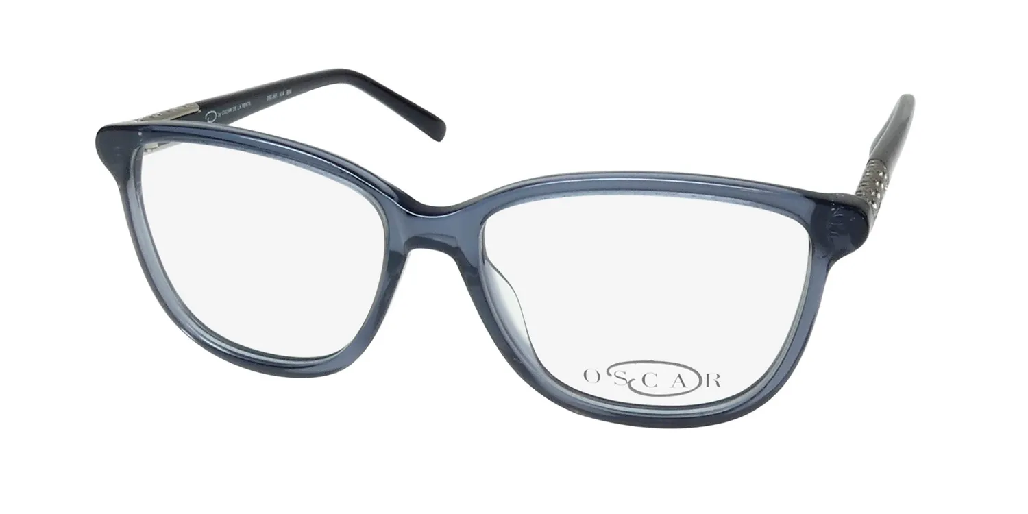 Oscar de la Renta Osl 465 414 Eyeglasses Crystal Slate 53mm